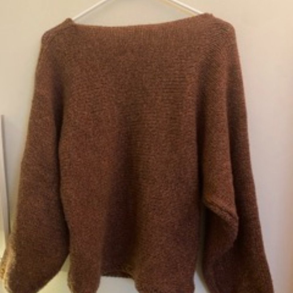 Handmade Crochet Boatneck Sweater